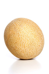 Melon on white background - close-up
