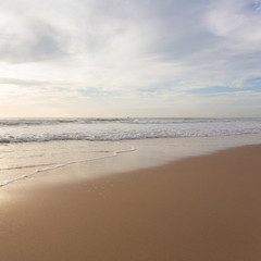 Fototapeta na wymiar beautiful landscape summer sea with clean sand beach