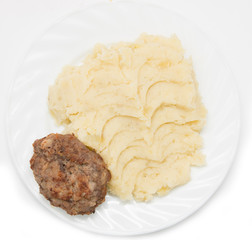 cutlets and mashed potatoes