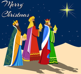 The Gift of the Magi.Vector illustration