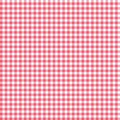 Red seamless gingham pattern. Vector illustration.