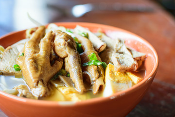 Traditional asian food chinese noodles