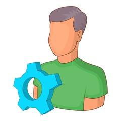 Engineering vacancy icon. Cartoon illustration of engineering vacancy vector icon for web