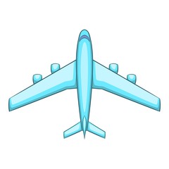 Airliner icon. Cartoon illustration of airliner vector icon for web