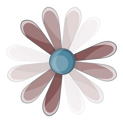 Fototapeta na wymiar Propeller icon. Cartoon illustration of propeller vector icon for web