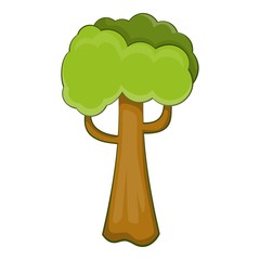 Big tree icon. Cartoon illustration of big tree vector icon for web