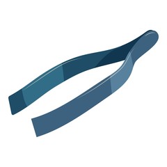 Eyebrow tweezers icon. Cartoon illustration of eyebrow tweezers vector icon for web
