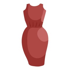 Dress icon. Cartoon illustration of dress vector icon for web