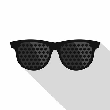 Bifocals icon. Flat illustration of bifocals vector icon for web