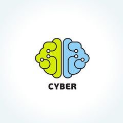 logo cyber brain