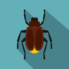 Harvest bug icon. Flat illustration of harvest bug vector icon for web