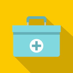 Fototapeta premium Medicine chest icon. Flat illustration of medicine chest vector icon for web
