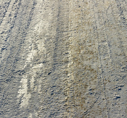 Countryside road in a winter.