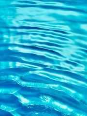 Blue ripples in pool