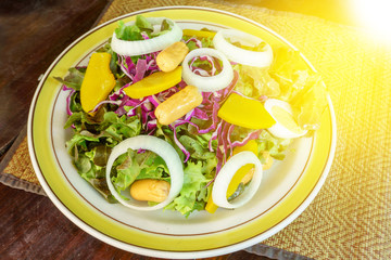 fresh vegetable salad