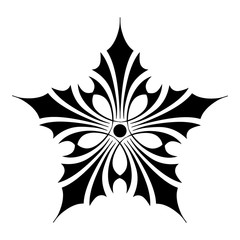 Ornamental star icon. Simple illustration of ornamental star vector icon for web
