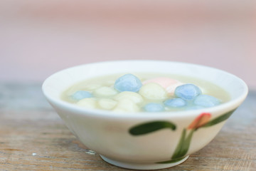 Dumplings in coconut cream