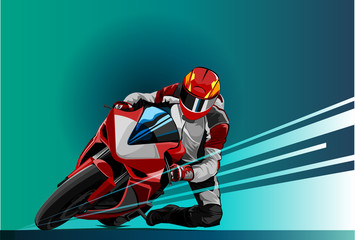Vector illustration motor racing