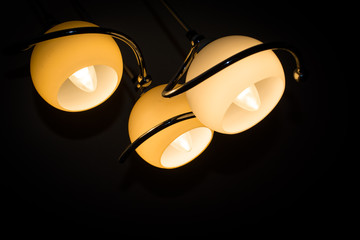 Vintage lamp, bulb decorative in home