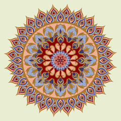 Vector design elements in a traditional Oriental style.