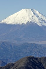 Fototapeta na wymiar 丹沢 丹沢山からの富士山