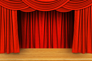 curtains and stage