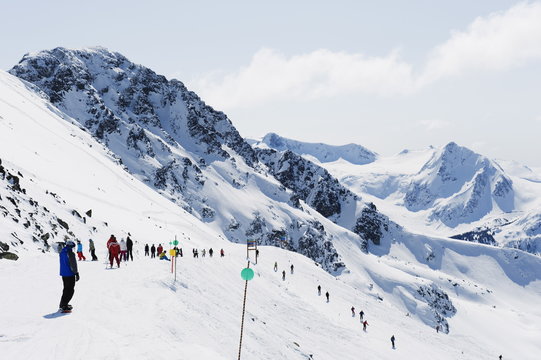 Whistler mountain resort, venue of the 2010 Winter Olympic Games, British Columbia, Canada