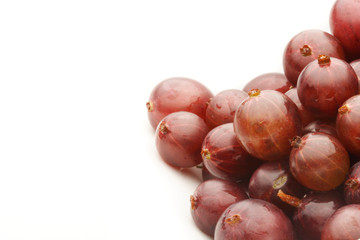 Gooseberry on white background - studio shot