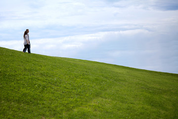 View of young couple looking at each other