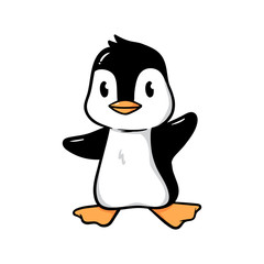 Cartoon Penguin Vector Illustration