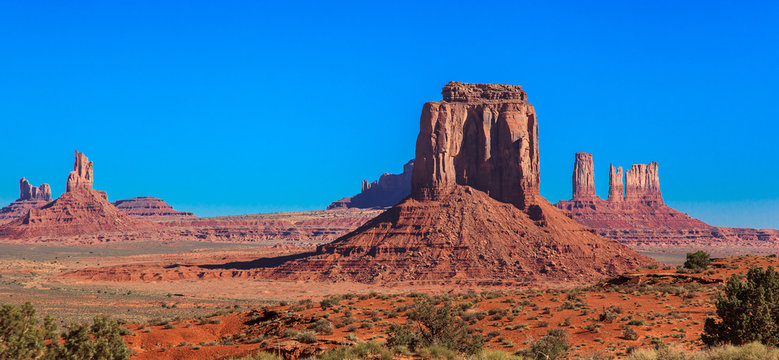 Rocky castles. Monument Valley