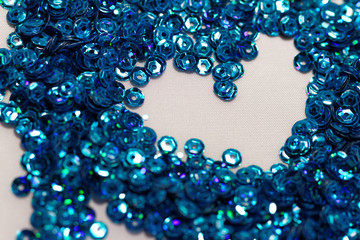 Blue sequin