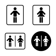 man and woman toilet sign icons,vector Illustration EPS10