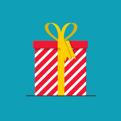 Gift box flat design