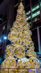 gold christmas tree