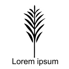 Palm leaf icon