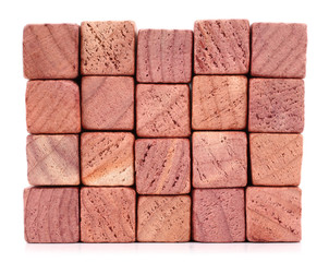 Red cedar wood blocks