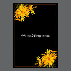 background texture made of sunflower and place for text