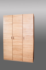 Wardrobe from a natural oak