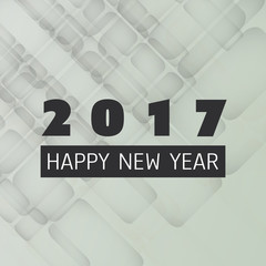  Simple Colorful New Year Card, Cover or Background Design Template - 2017 