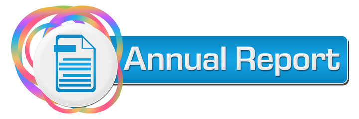 Annual Report Random Colorful Rings Horizontal 
