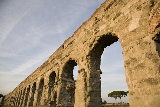 Claudian Aqueduct, the Appia road, Rome, Lazio
