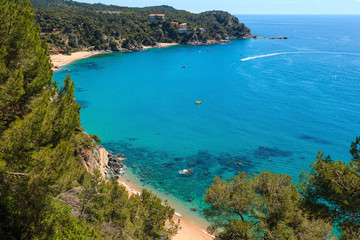 Summer sea sandy beach (Spain).