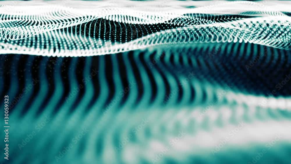 Poster Digital particles Wave Form