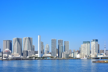 Fototapeta na wymiar Japanese Tokyo bay area