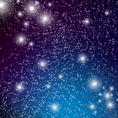 Fototapeta na wymiar Background of space, a lot of white stars, illustration