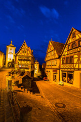 Fototapeta na wymiar Rothenburg ob der Tauber Night