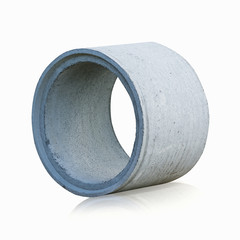 cement pipe isolated.