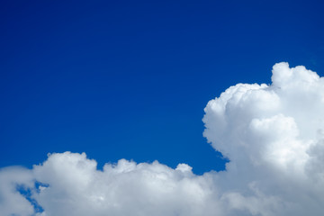 Blue sky with cloud for background and backdrop use