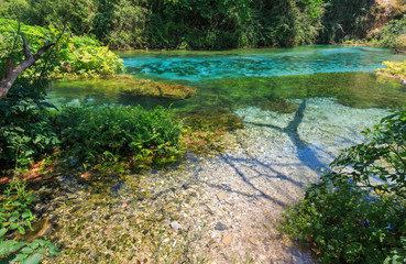 Blue Eye summer view (Albania).